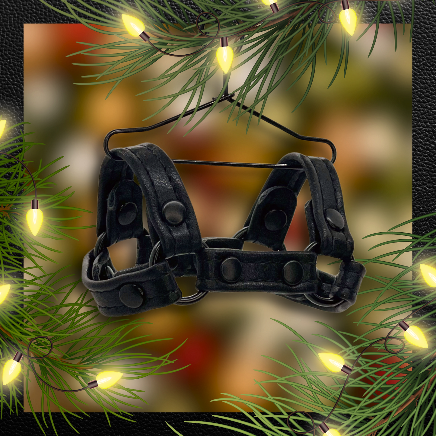 Mini Harness Ornament (Black)