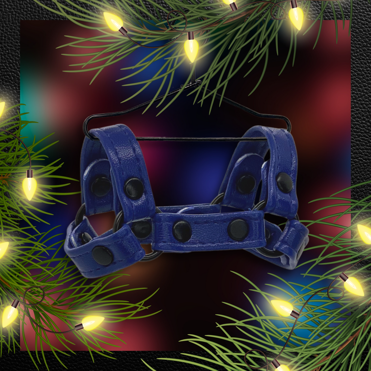 Mini Harness Ornament (Blue)