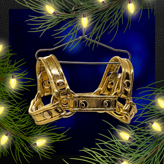 Mini Harness Ornament (Gold)