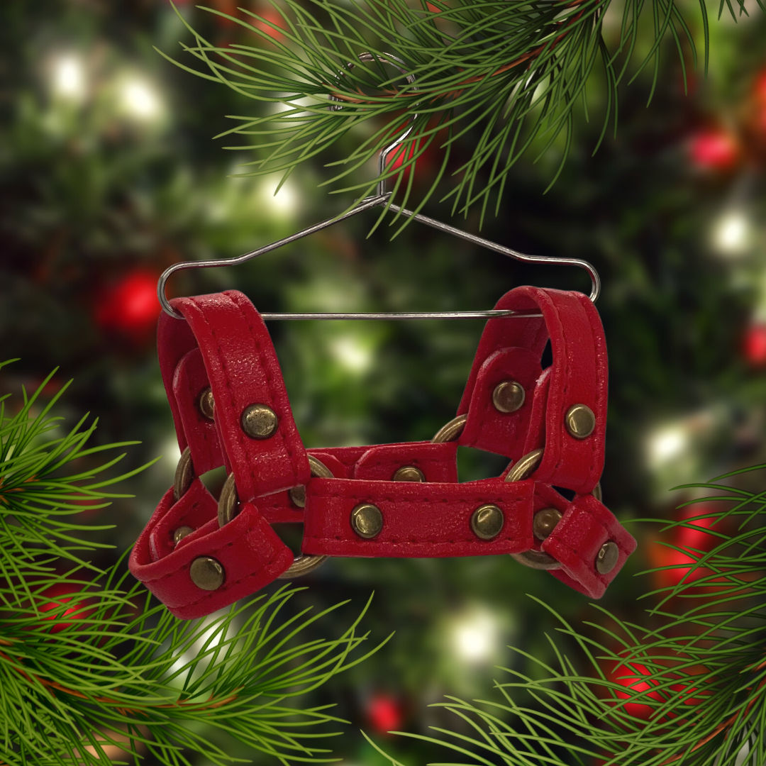 Mini Harness Ornament (Red)