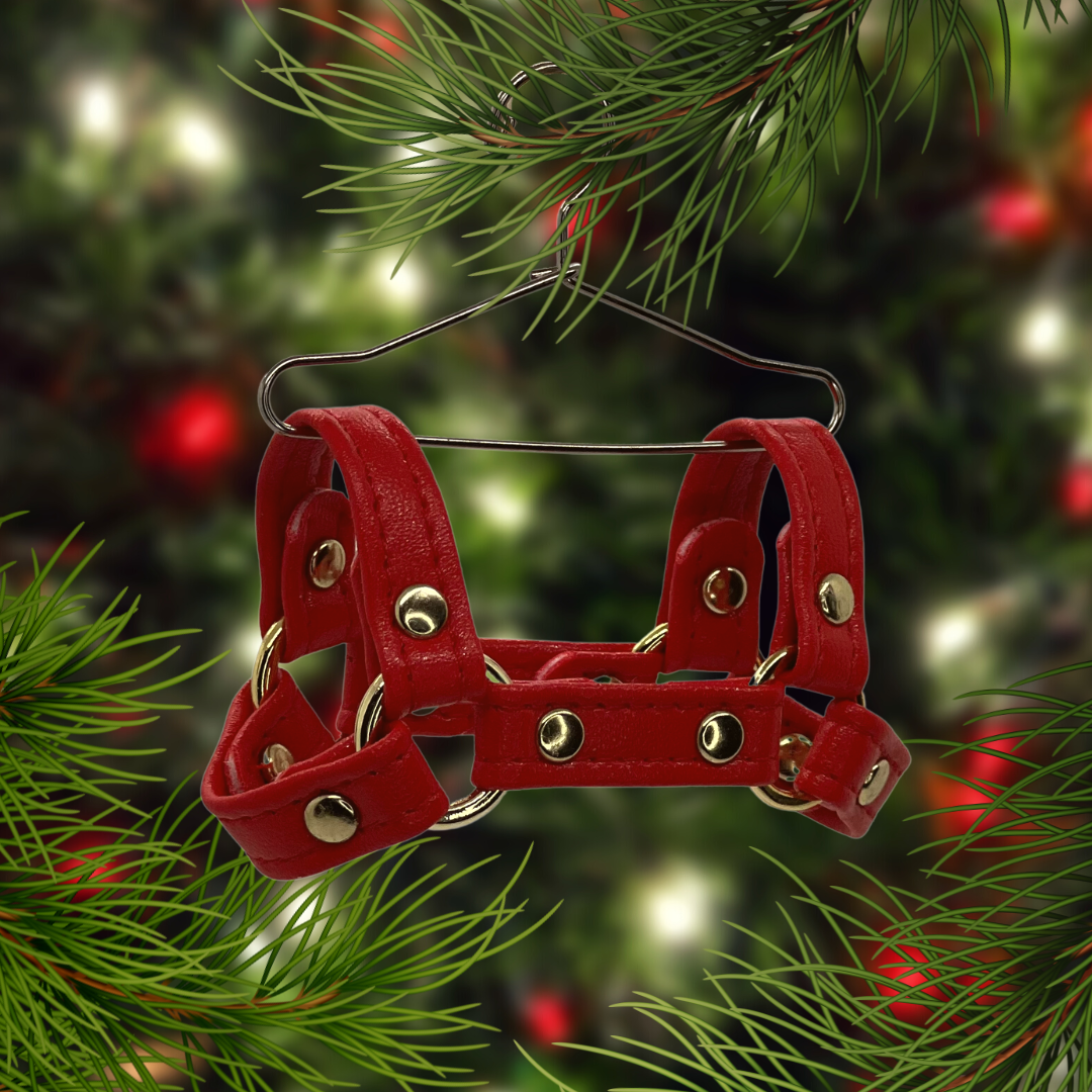 Mini Harness Ornament (Red)