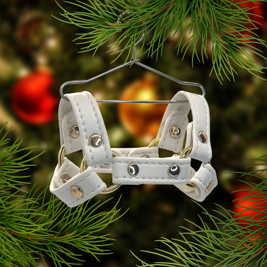 Mini Harness Ornament (White)